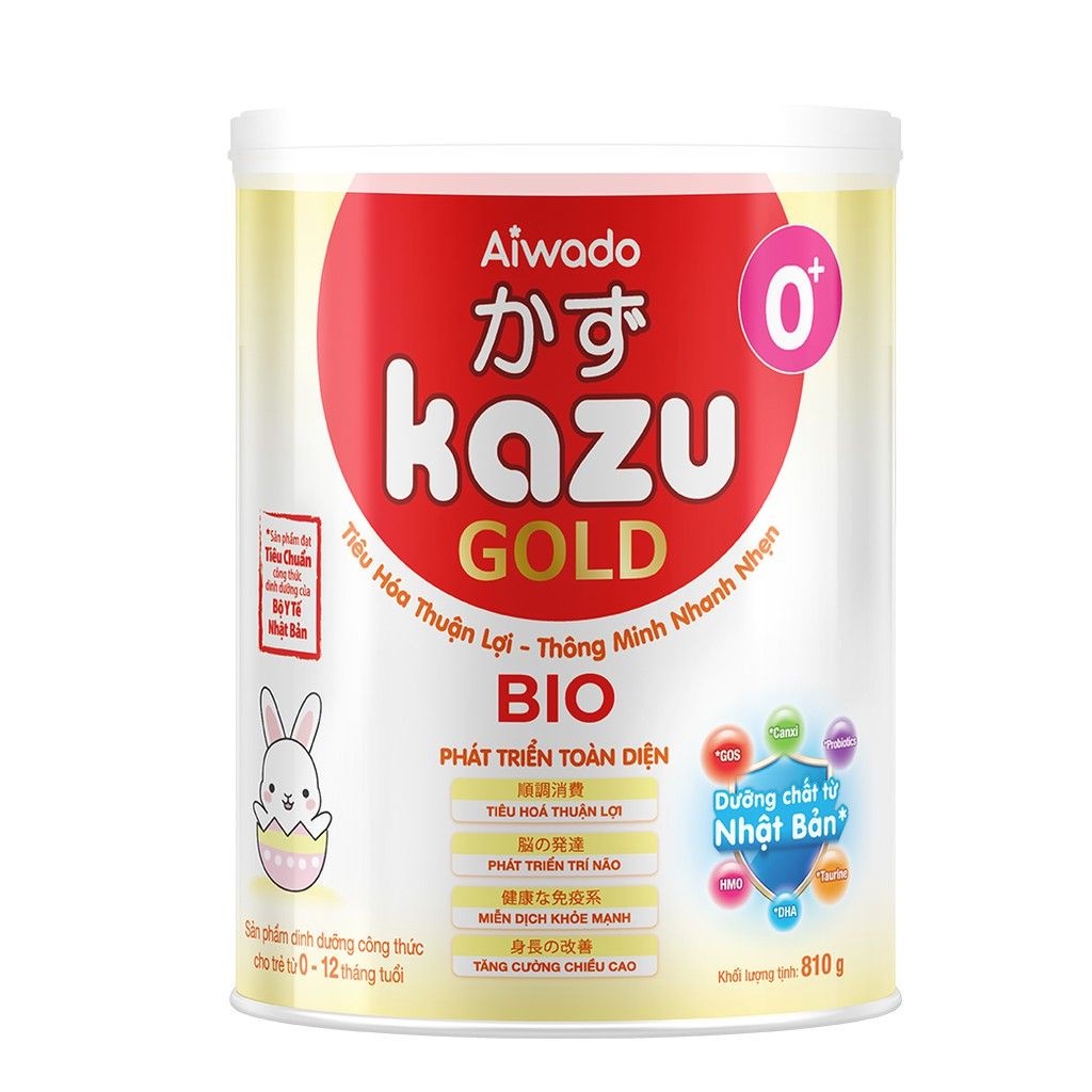 Sữa bột Aiwado KAZU BIO GOLD 0+ 810g