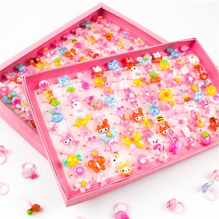 Set 10 chiếc nhẫn nhiều kiểu dáng dễ thương cho bé