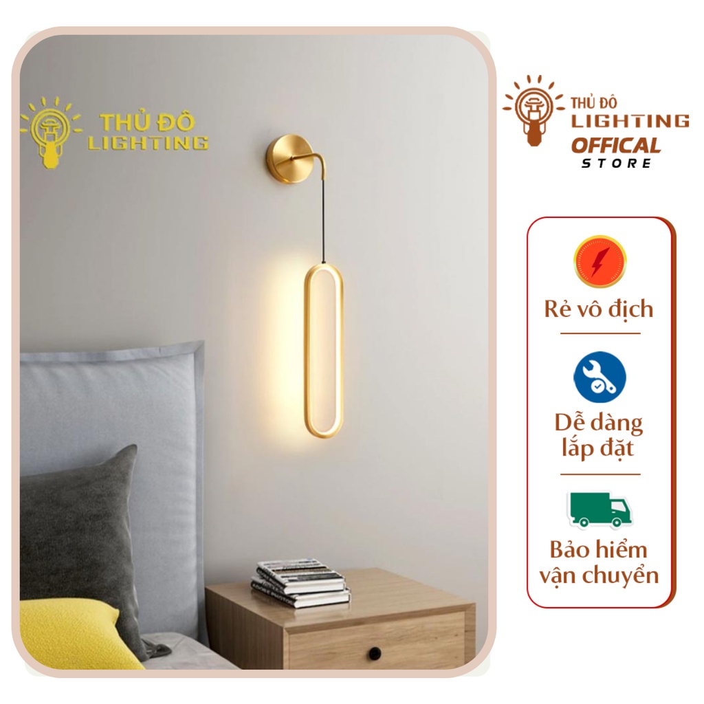 Đèn Tường LED Treo Phòng Khách Phòng Ngủ Cầu Thang Thủ Đô Lighting 3 Chế Độ Ánh Sáng Bảo Hành 1 Năm_Đèn Decor CT006