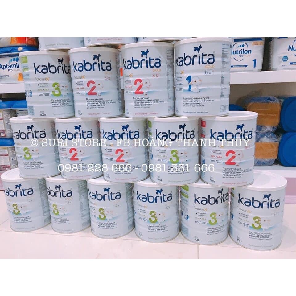Sữa Dê Kabrita Gold Số 1 Của Nga 0-6m Hộp 400g/800g