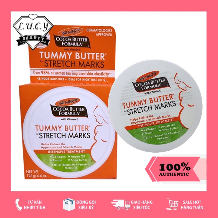 Hàng USA- Kem bơ chống rạn da cho bà bầu khi mang thai Tummy Butter for Stretch Marks của Palmer's 125g