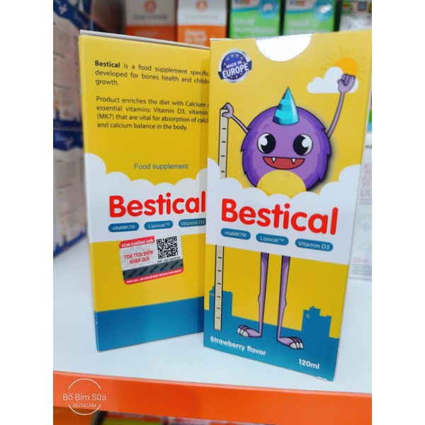 🆘 Bestical bổ sung canxi và vitamin d3k2  giúp tăng chiều cao vượt trội cho bé