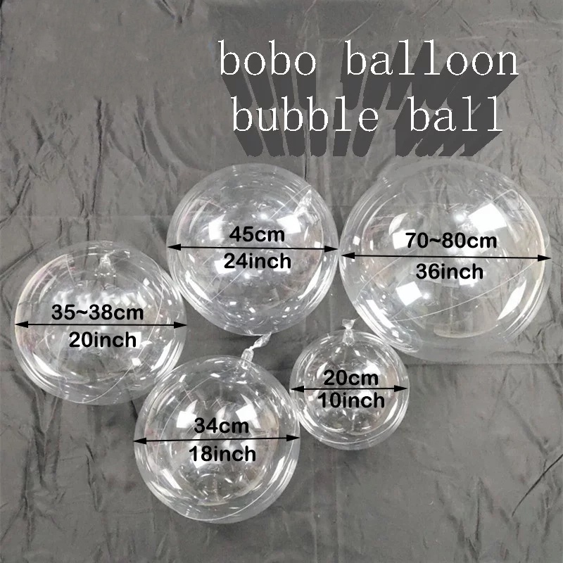 10/18/20/24/36 Inch Clear BOBO Trang trí đám cưới Helium Quả bóng bơm hơi Quà tặng Bong bóng