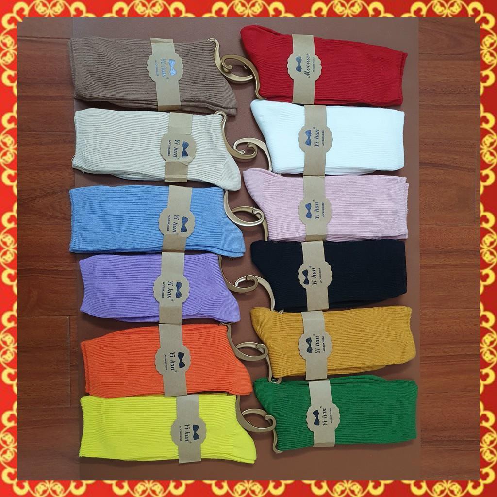 Vớ Len Cổ Nhún [HÀNG LOẠI I] Tất Nhún Vintage Tất Nữ Cao Cổ PHONG CÁCH HÀN QUỐC