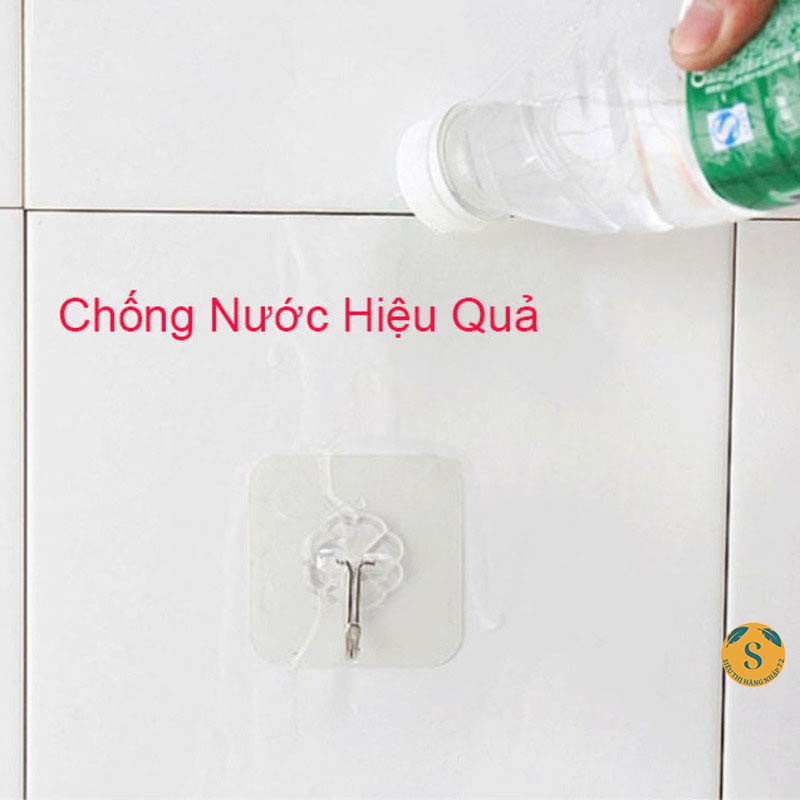 Móc Dán Tường Siêu Dính Trong Suốt Chịu Lực Tốt Treo Tường Chắc Chắn [MÓC 1K]