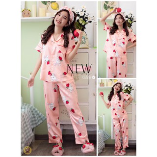 [40-60kg] INBOX SHOP GỬI HÀNG CÒN- Đồ pijama nữ, đồ ngủ chất GẤM, kiểu tay ngắn quần dài, chất vải đẹp