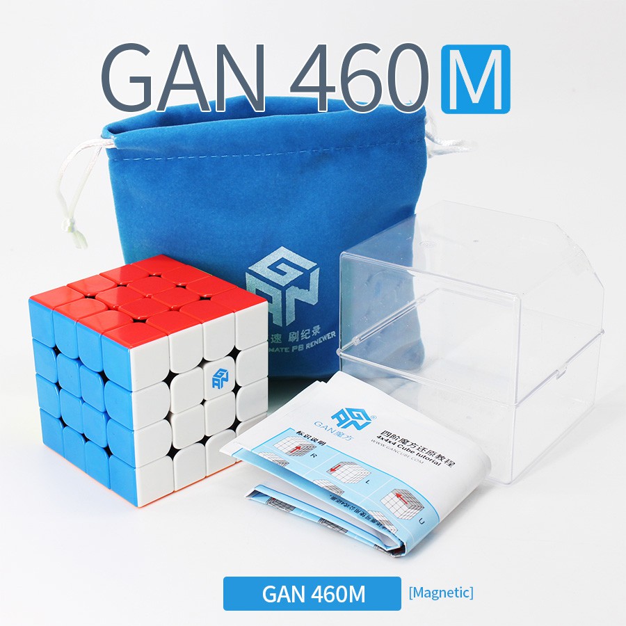 Rubik Gan 4M Stickerless Cao Cấp, Nam Châm Từ Tính ( Rubik bản Gan 4x4 cao nhất được Mod Nam Châm)