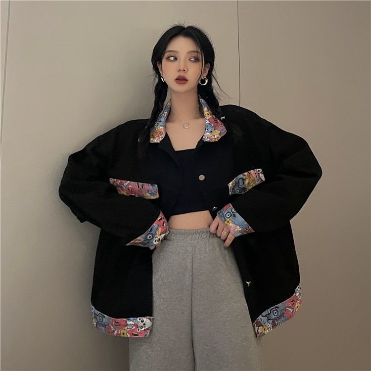 Áo khoác nữ vải denim thời trang phong cách Hàn Quốc