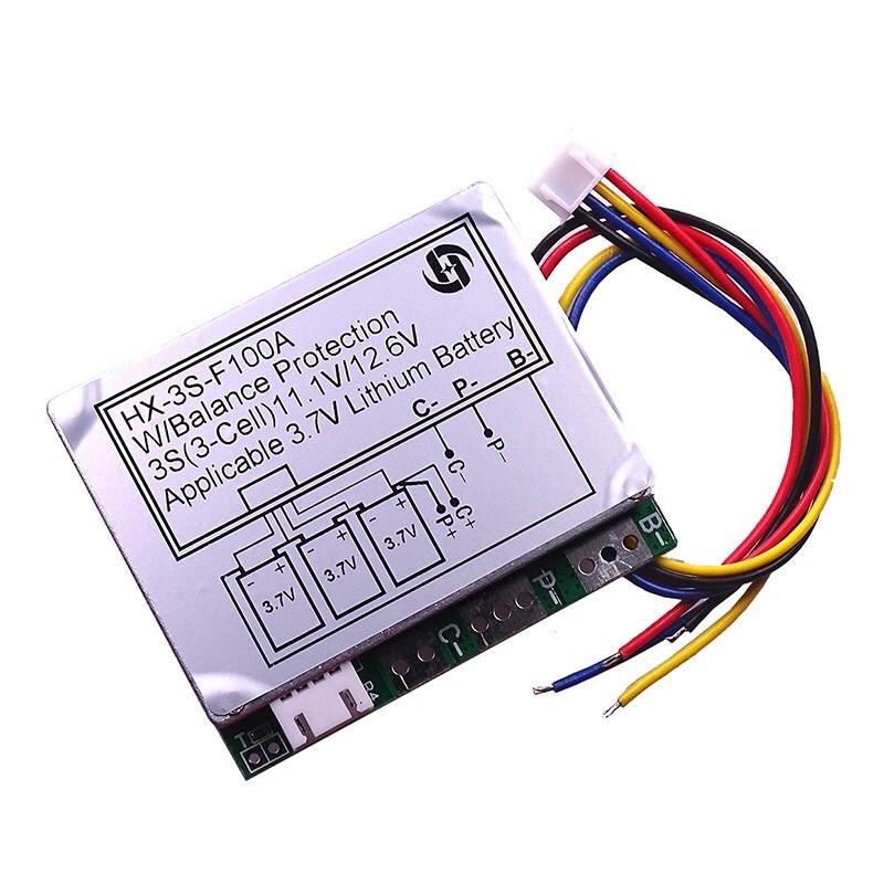 Mạch bảo vệ BMS pin ion 3S 12.6V 100A