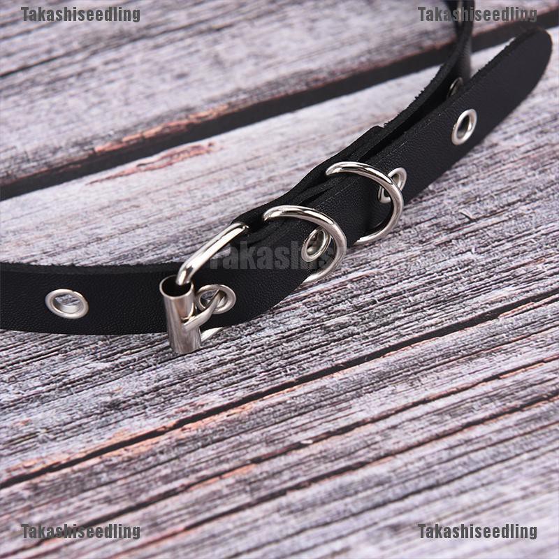 Vòng Cổ choker Bằng Da Có Vòng Dẫn Điện Dành Cho Nữ