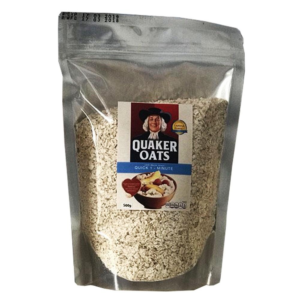 Yến mạch mỹ Quaker Oats túi 500g cho bé ăn dặm, giảm cân, người bị tiểu đường Susuto