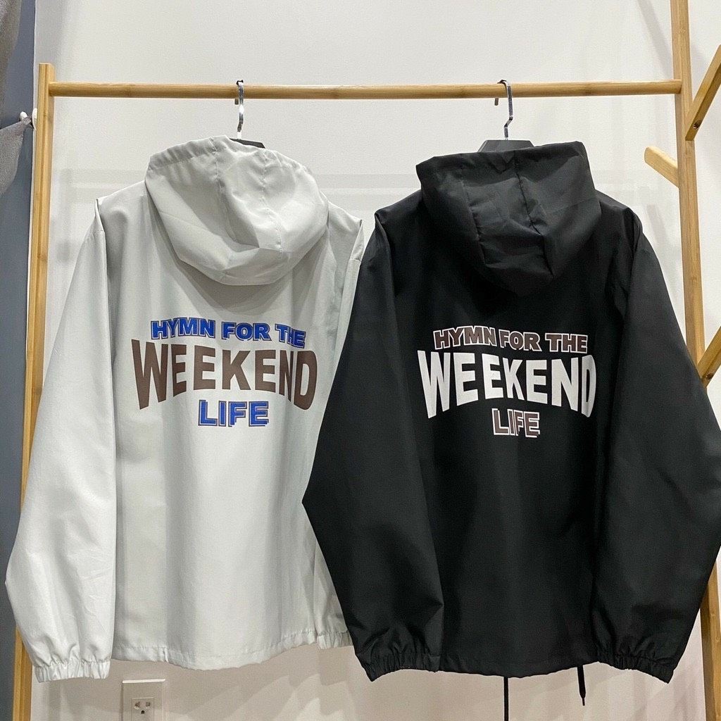 Áo khoác dù form rộng unisex,áo khoác chống nắng thời trang cao cấp WEEKEND 4S AKD13 phong cách Hàn Quốc street style