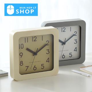 [CÓ CHÂN ĐẾ] ĐỒNG HỒ HÀN QUỐC MJK MẶT VUÔNG ĐỂ BÀN, TREO TƯỜNG PHONG CÁCH CHÂU ÂU - HÀNG NHẬP KHẨU
