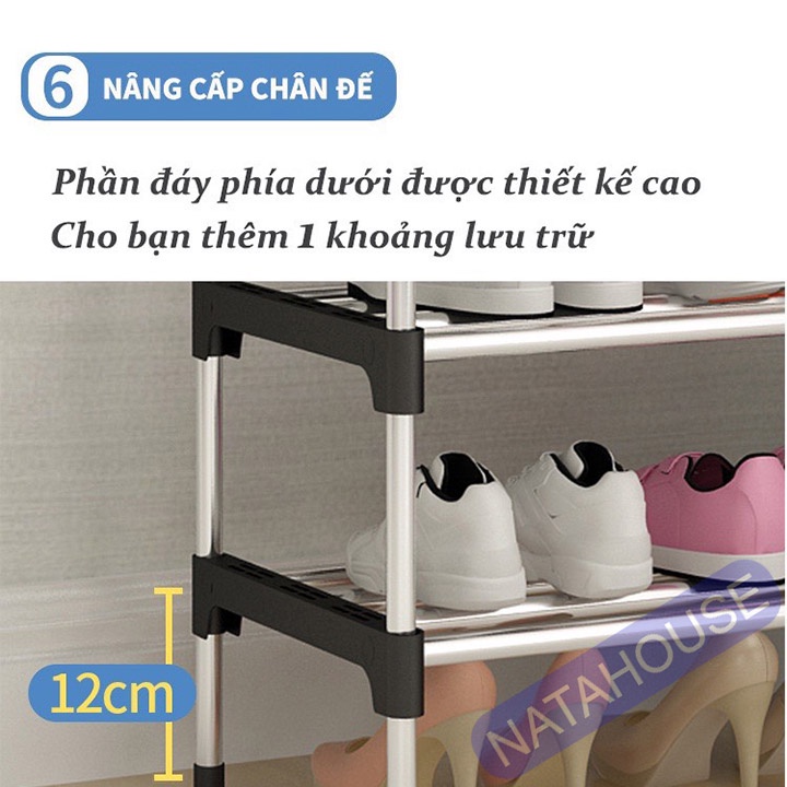 |7 TẦNG| Kệ Để Giày Dép Inox Đa Năng - NATAHOUSE