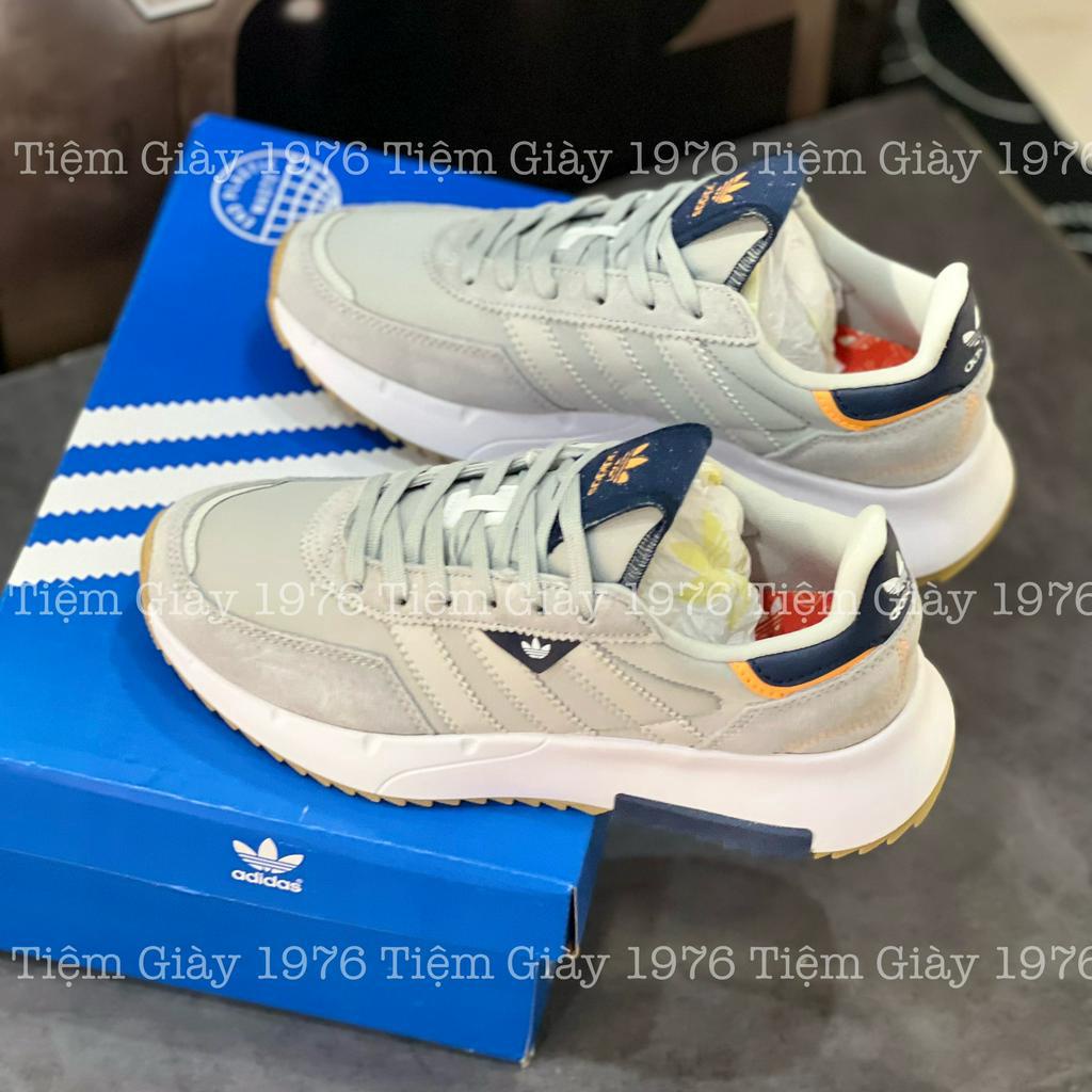 Giày Thể Thao Chạy Bộ Adida.as Retropy F2 Grey Navy Das F2 Xám Gót Xanh Than