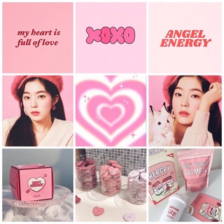 Set 9 tấm postcard chủ đề màu hồng ngọt ngào
