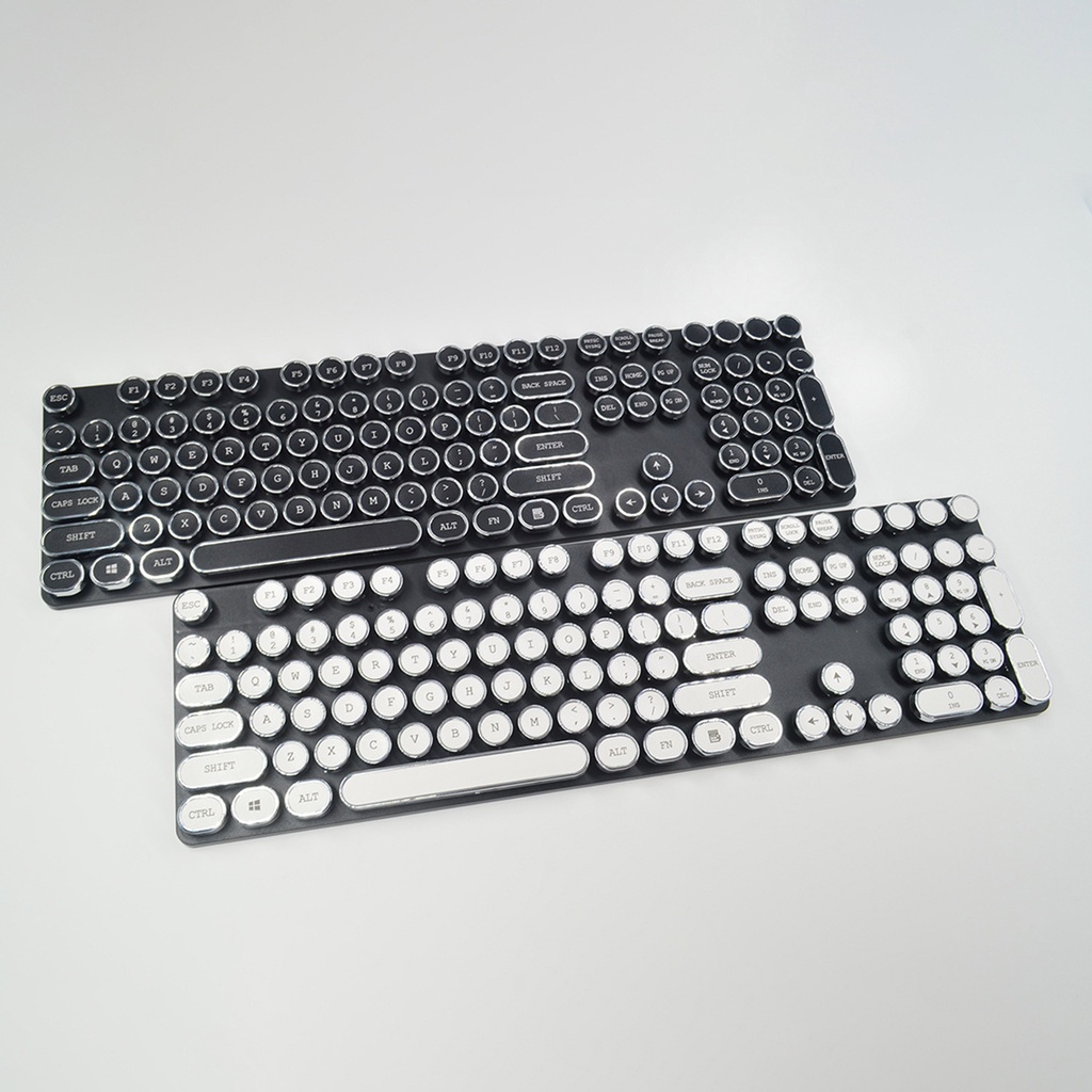 PO-Hình Tròn Chống Mòn Thay Thế Thông Dụng Cho Máy Tính PC,Set 104 Nút Bàn Phím Cơ