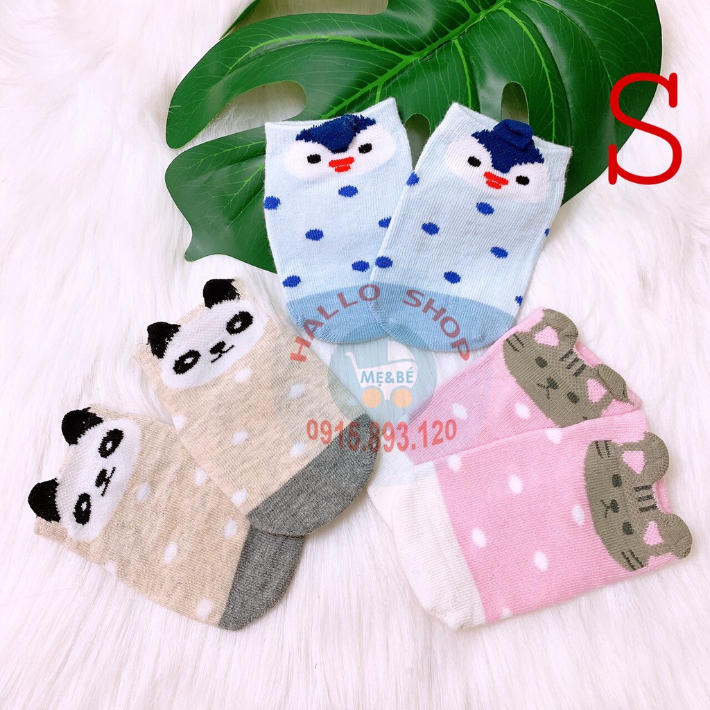 SET 3 ĐÔI TẤT HOẠT HÌNH TRẺ EM, CÓ CHỐNG TRƠN