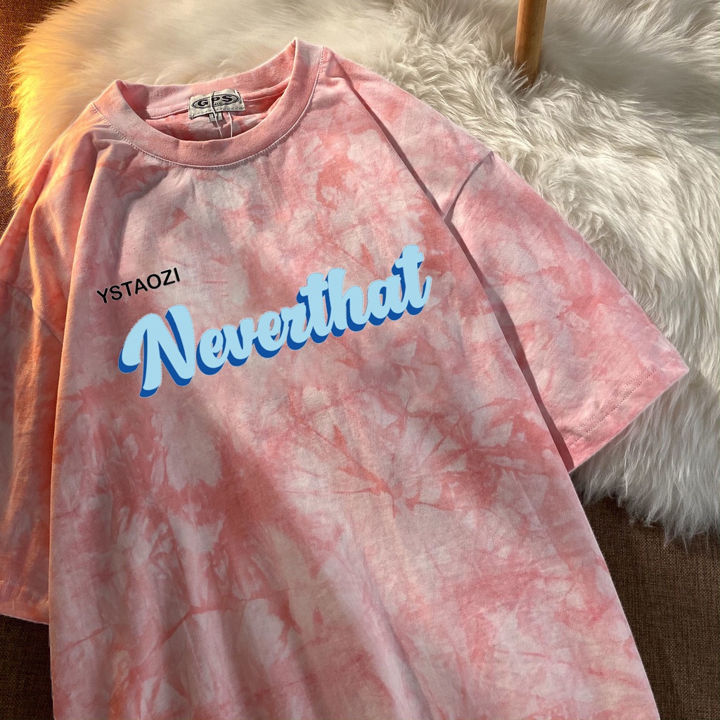 Áo phông unisex, áo thun tay lỡ Neverthat phong cách Hàn Quốc.