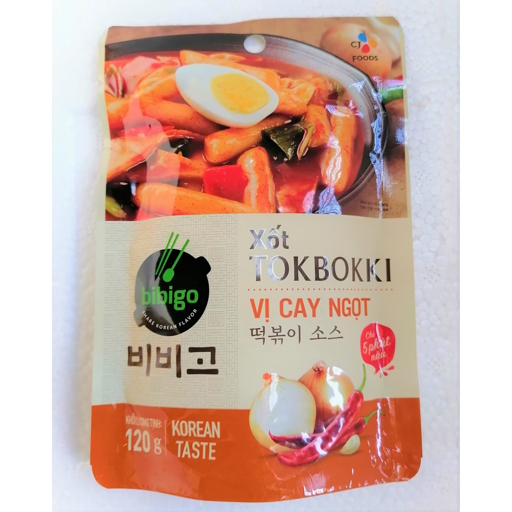 [Túi 120g – Vị Cay Ngọt] 27/7/2023  XỐT BÁNH GẠO Bibigo [Korea] CJ FOODS Tokbokki Korean Taste