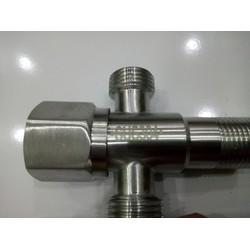 Van T chia bồn cầu Inox SUS 304 - van tê chia nước