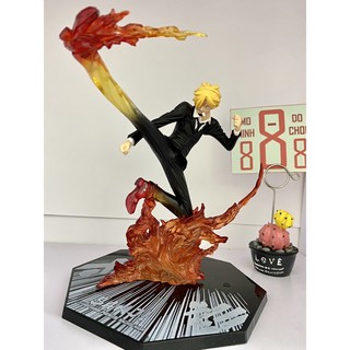 Mô hình One Piece : Hắc cước Sanji đá chân lửa