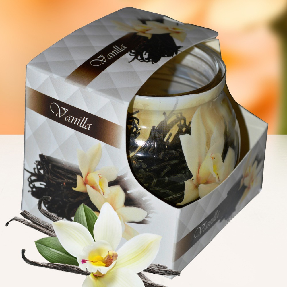 Ly nến thơm tinh dầu Admit Vanilla 85g QT01885 - hương hoa vani, nến xông phòng, trang trí, không khói, hàng nhập khẩu