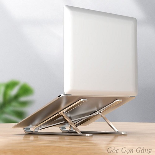 Kệ giá đỡ tản nhiệt cho Laptop, Macbook bằng hợp kim nhôm 6 nấc điều chỉnh độ cao thấp