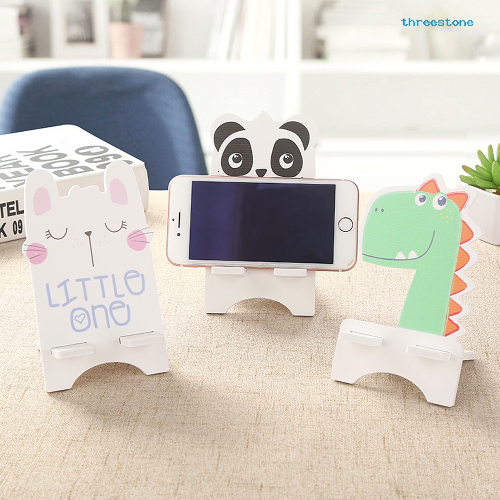 Giá Đỡ Điện Thoại Bằng Gỗ Phiên Bản Hàn Quốc Hoạt Hình Kawaii Sáng Tạo