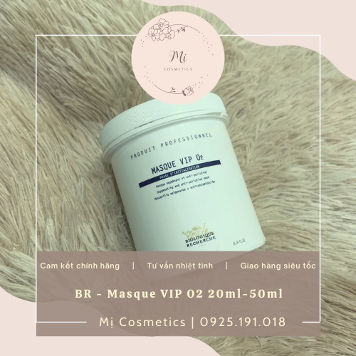 Mặt nạ oxi Masque VIP O2 tái tạo tế bào, phục hồi lớp biểu bì, làm sáng da, làm căng & giảm quầng thâm 50ml