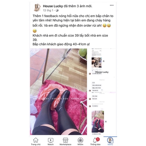 Bốt cao cổ da mềm kéo khoá sau