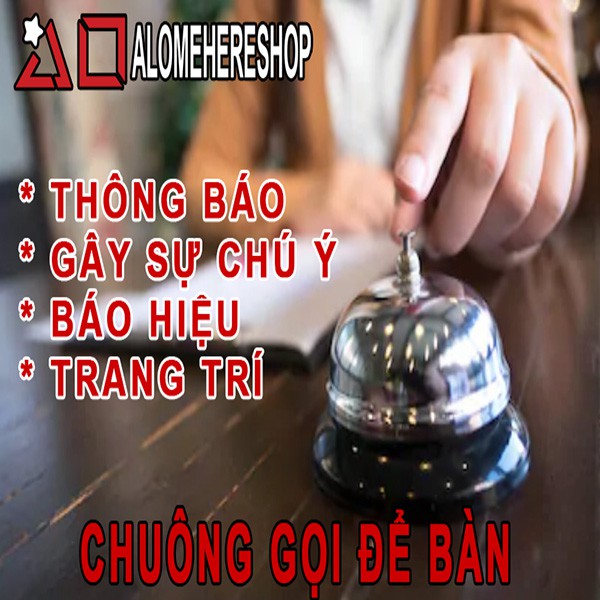 Chuông gọi để bàn checking khách sạn, thông báo, gây chú ý