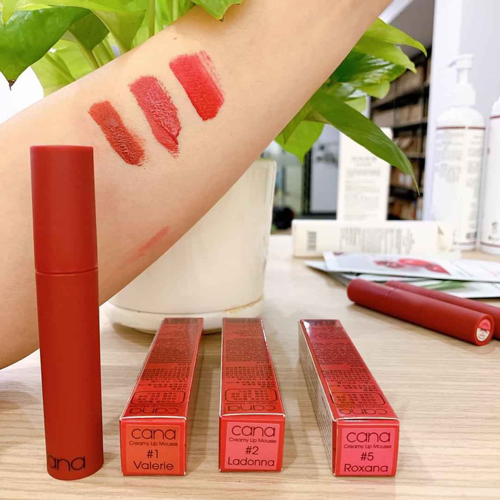 Son Kem Lì Mịn Môi Cao Cấp Hàn Quốc Cana Creamy Lipstick Mousse 05gr