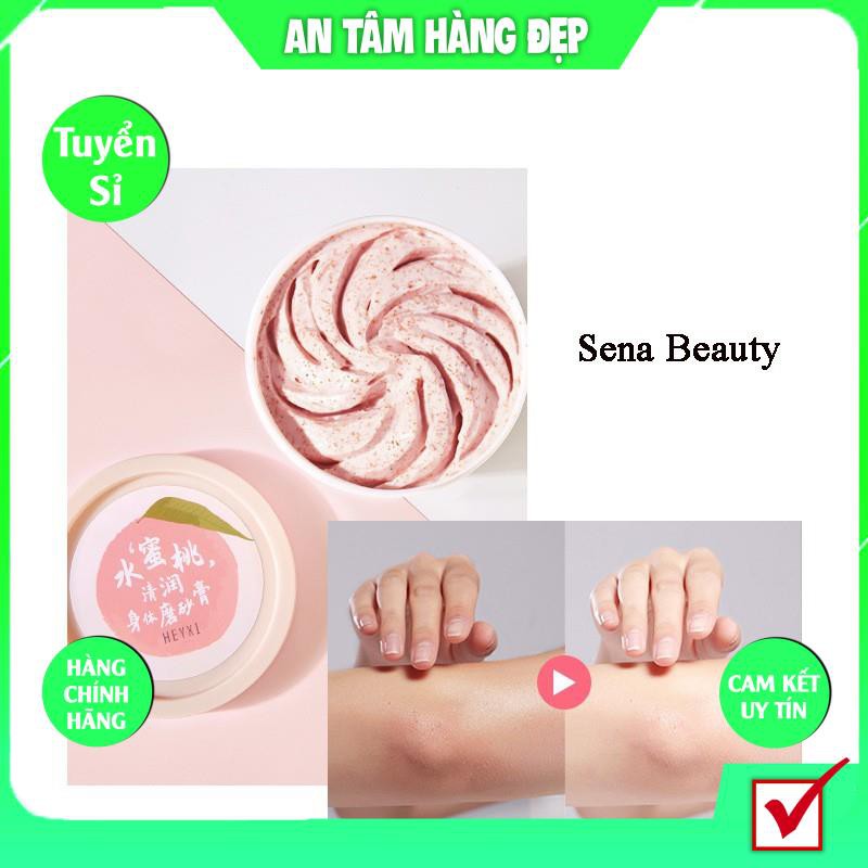 Một Hũ Tẩy Da Chết Body HEYXI Đào MINI 200G Xinh Xắn Dễ Thương Trắng Da Lưu Hương KING DC | BigBuy360 - bigbuy360.vn