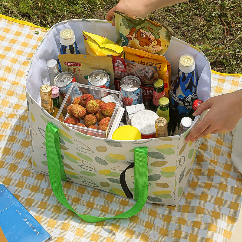 Túi Đi Chợ / Đựng Cơm Dã Ngoại, Du Lịch, Picnic Chống Thấm Nước Cở Lớn 23L