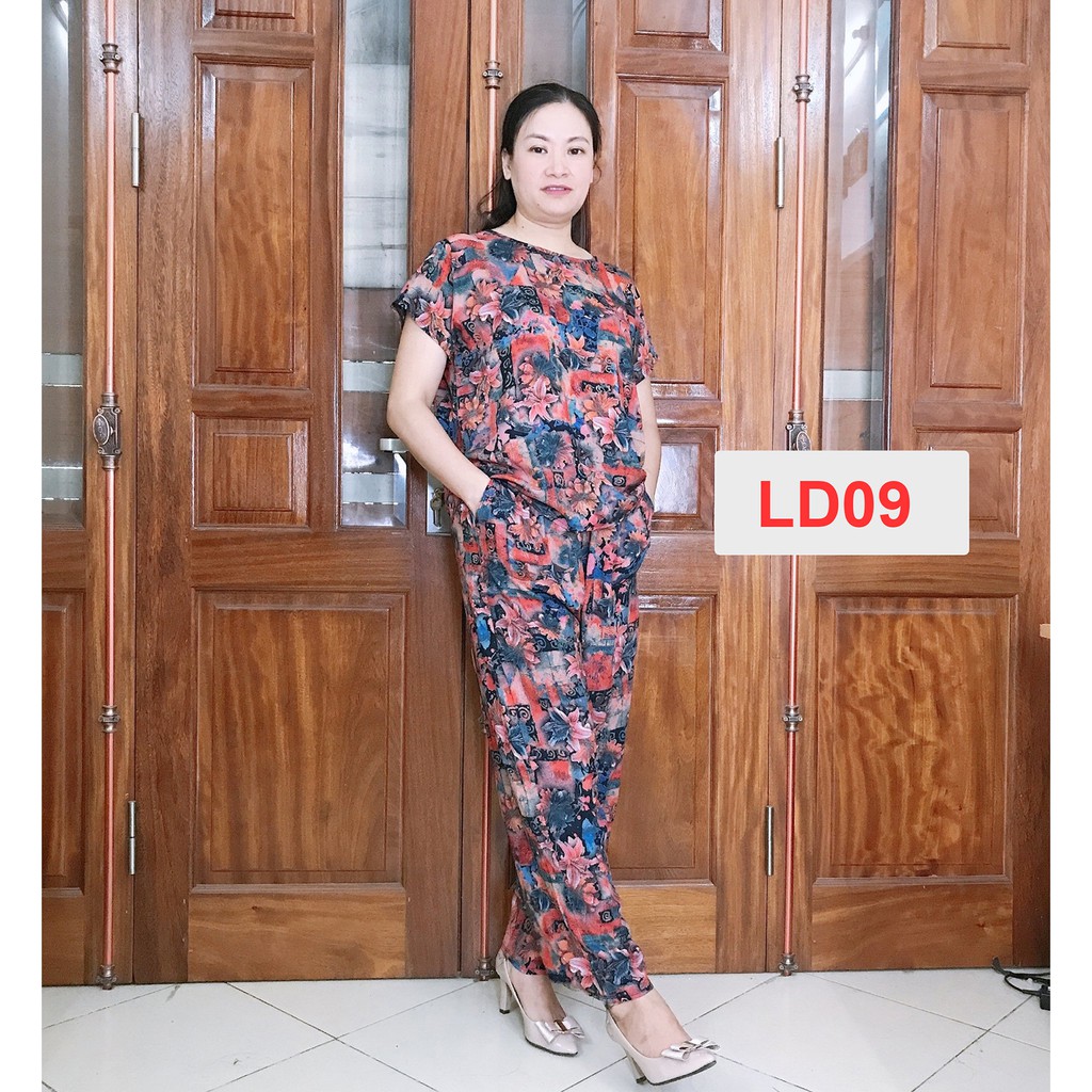 Lanh 3D Tay cộc quần dài Cực Chất - Cho bà cho mẹ