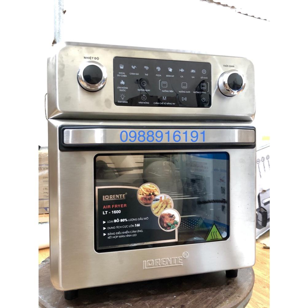 Nồi chiên không dầu Lorente LT-1600 (Tặng Máy Đánh Trứng Cao Cấp) - Dung tích 16 Lít ,100% INOX Siêu