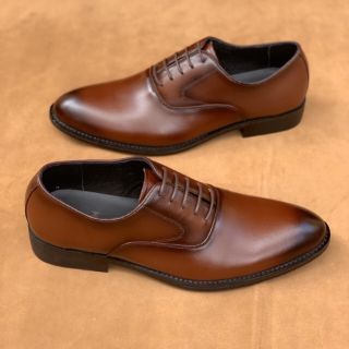 [Uy tín-Bh 2 năm] Giày nam Da Nam Cao Cấp [Da thật] - Giày Tây Công Sở Sang Trọng, Lịch Lãm - Kiểu Dáng Buộc Dây
