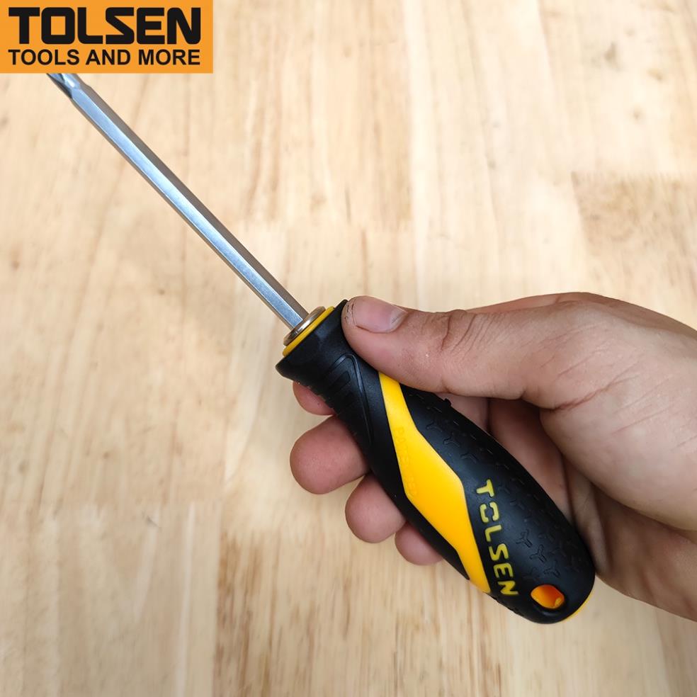 Tua vít 2 trong 1 hai đầu cán mềm 6x135mm TOLSEN 20042