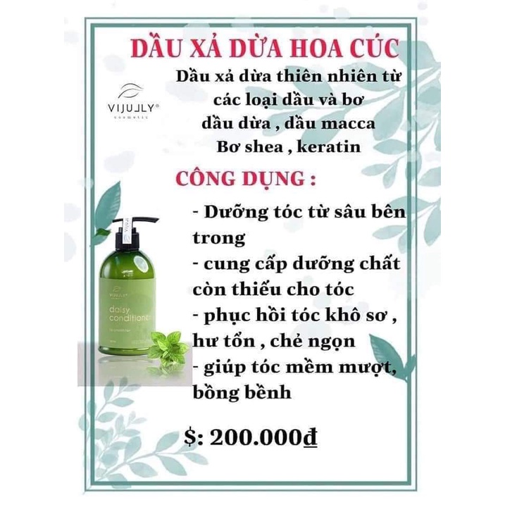 Dầu xả dừa Vijully dưỡng tóc