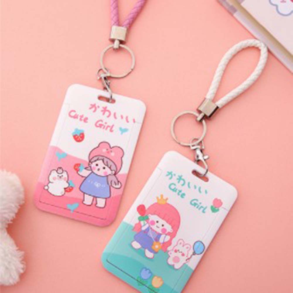 Bao đựng thẻ ID họa tiết hoạt hình dễ thương tiện dụng