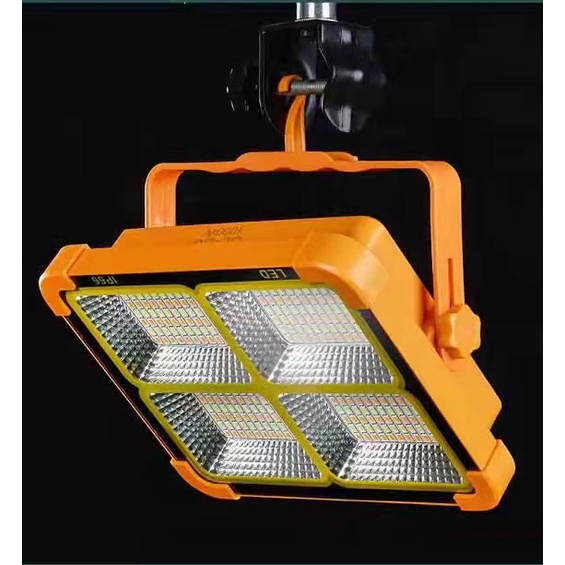 Đèn tích điện 300W siêu sáng sử dụng năng lượng mặt trời hoặc sạc điện đèn xách tay đa năng chống nước