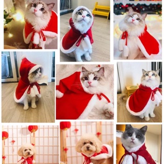Áo dành cho thú cưng - Bộ áo choàng Noel