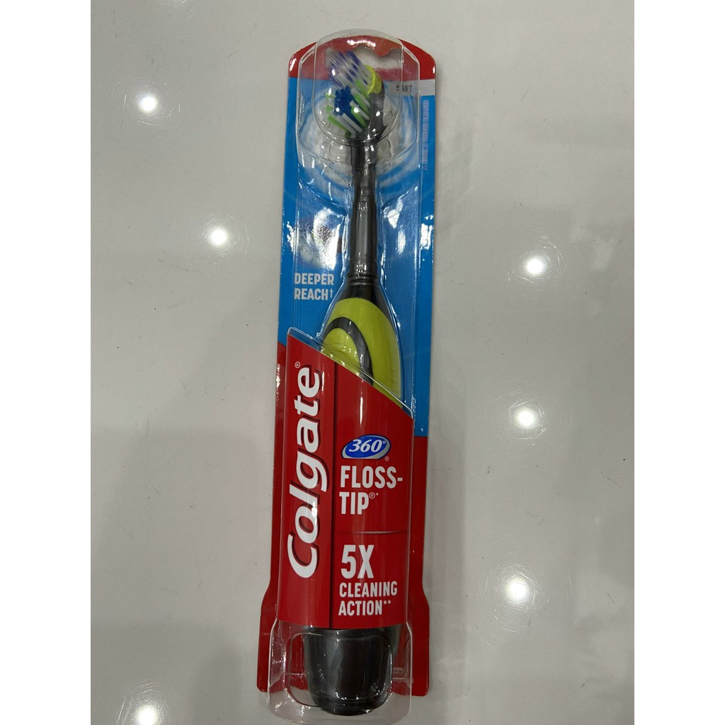 Bàn chải pin Colgate xoay 360 độ 4X, 5X hàng Mỹ