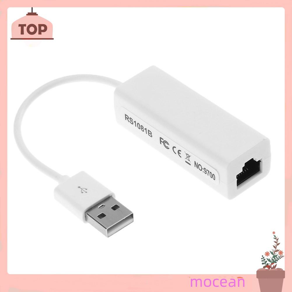 Bộ Chuyển Đổi Usb 2.0 Sang Rj45 Lan Ethernet 10 / 100mbps Win7 Cho Máy Tính