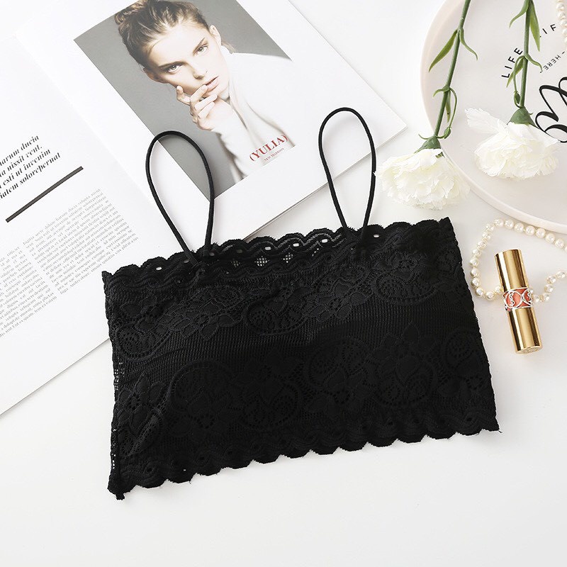 Áo bra 2 dây ren hoa 2027