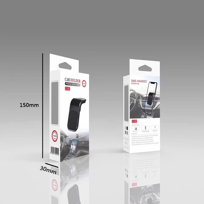 Giá Đỡ Điện Thoại Hình Chữ L Có Giác Hút Nam Châm Xoay 360 Độ Gắn Lỗ Thông Gió Xe Hơi