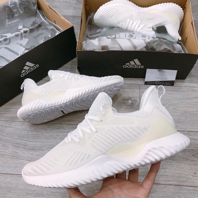 [Ảnh thật] Giày Adidas Alphabounce màu trắng dành cho nam nữ