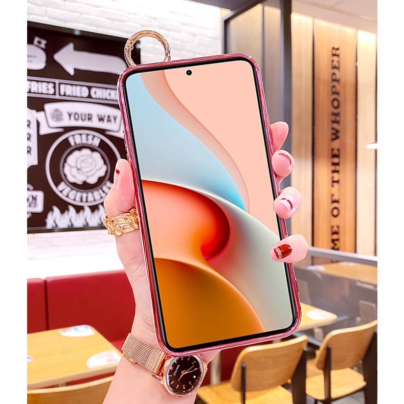 Ốp điện thoại sang trọng có dây đeo cổ cho Xiaomi Redmi Note 9 5G / Redmi Note 9 Pro 5G