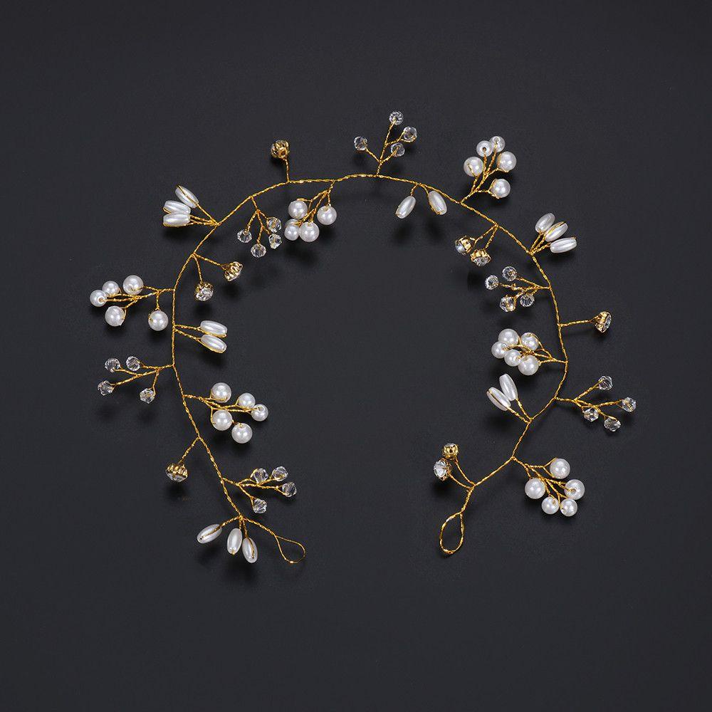 Băng Đô Cài Tóc Đính Đá Lãng Mạn Cho Cô Dâu